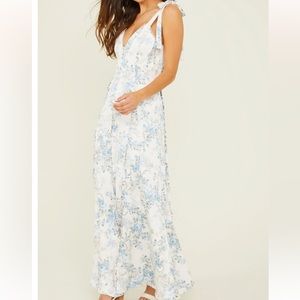 Altar’s State Jacindy Floral Maxi Dress